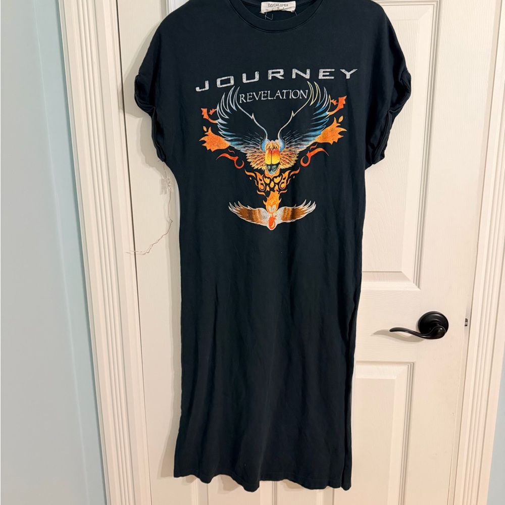 Daydreamer for Free People Black Graphic Journey Dress